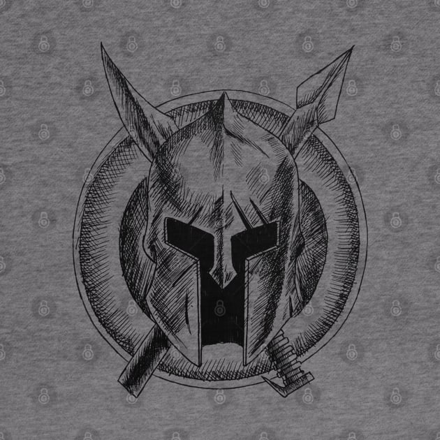 spartan helmet by Alex Drawn